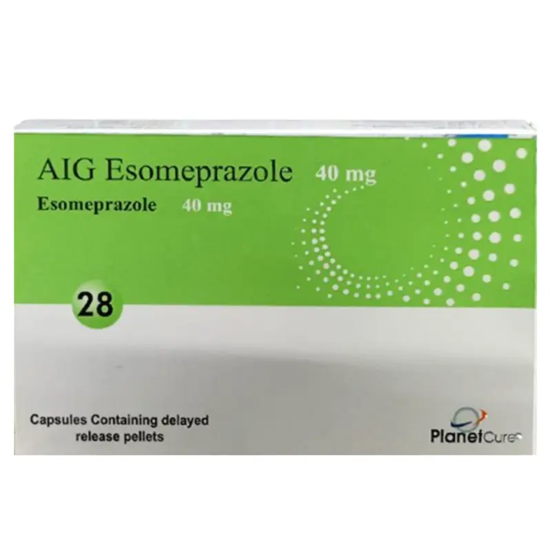 AIG ESOMEPRAZOLE 40 MG 28 CAPS.