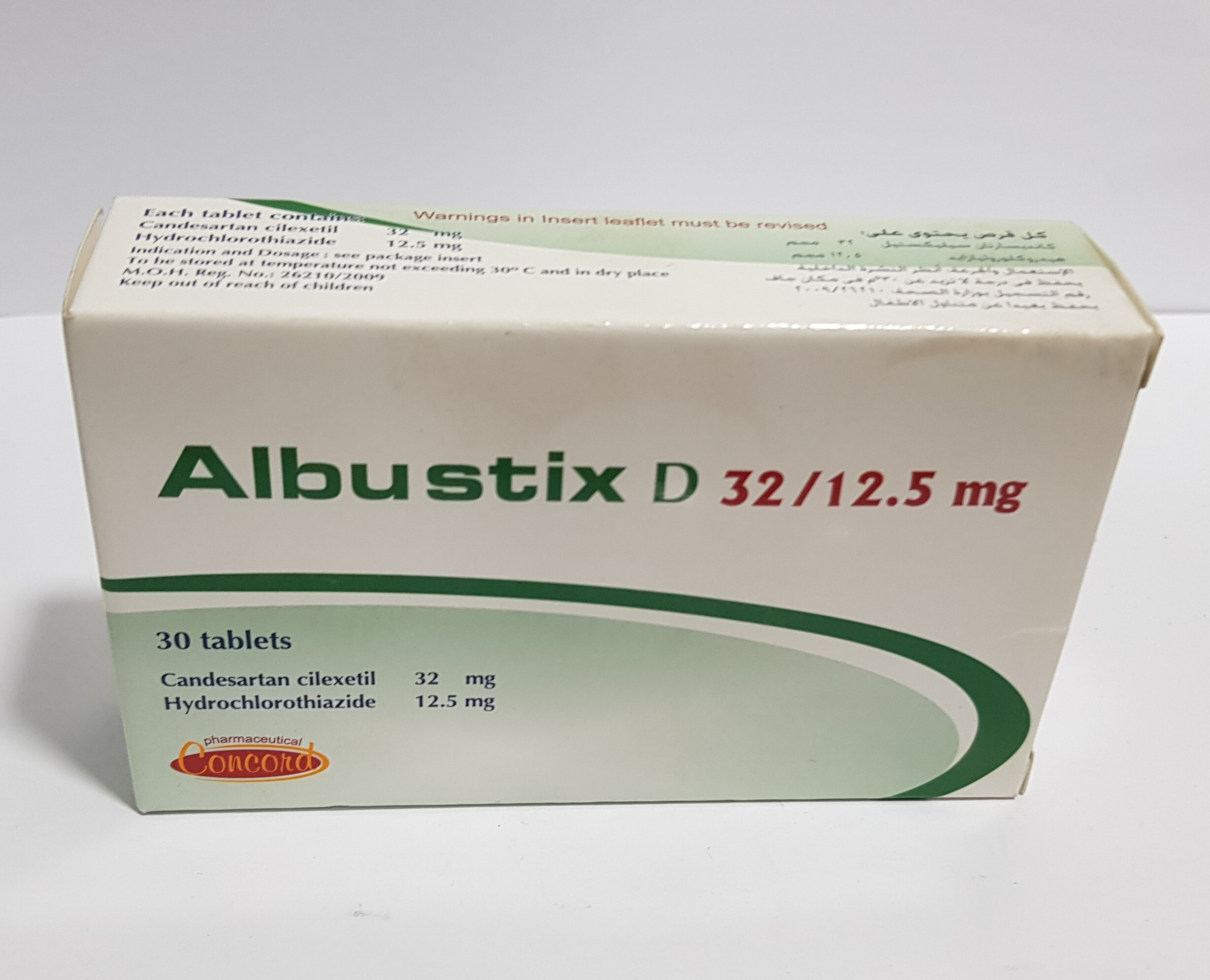 ALBUSTIX D 32/12.5 MG 30 TAB