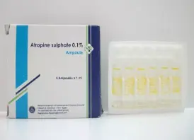 Atropine sulphate .1 % 6 amp