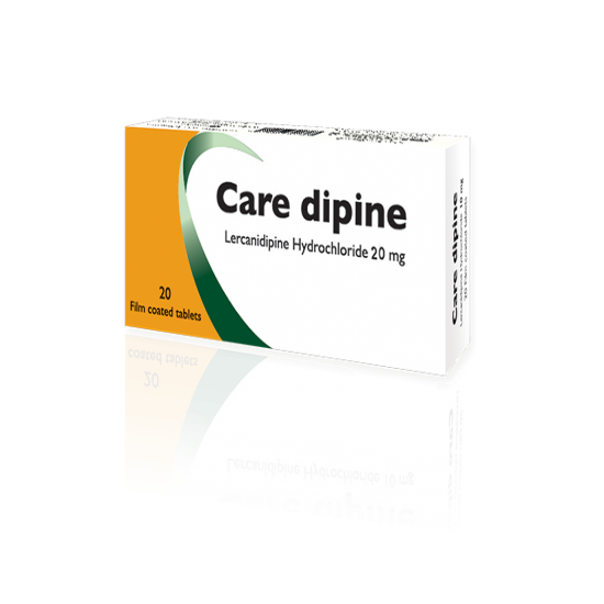 CARE DIPINE 20 MG 20 TAB