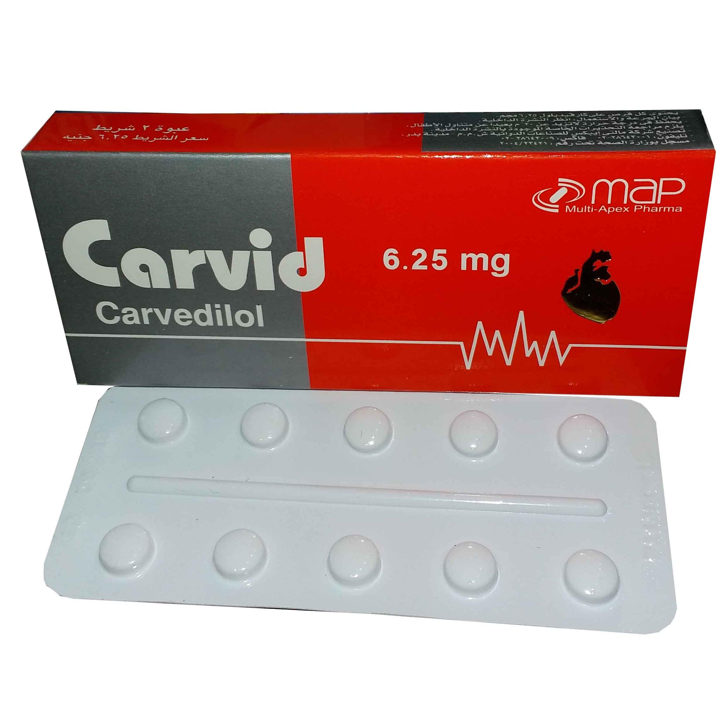 Carvid 6.25mg 30Tab