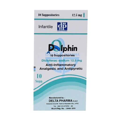 DOLPHIN 12.5 MG 10 SUPP